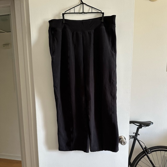 Athleta Black Retroplush Fleece Straight Leg Pant size 1X EUC - Picture 7 of 12